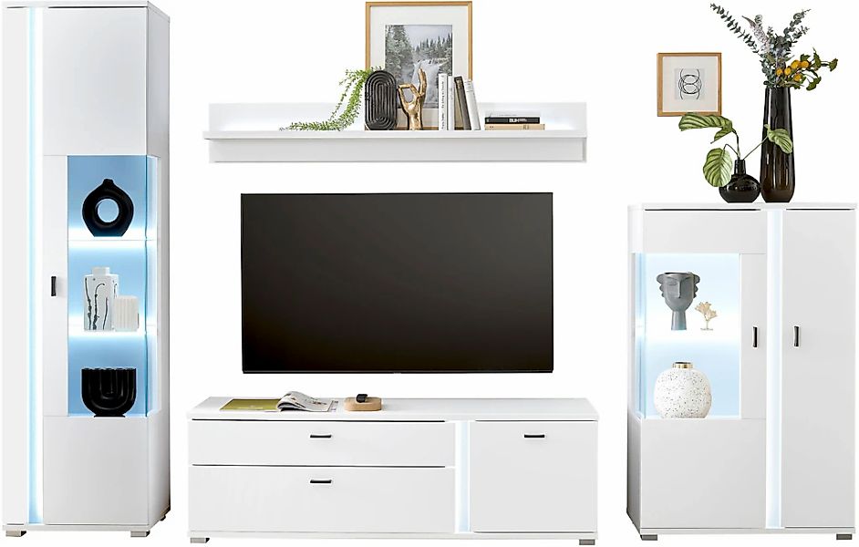 INOSIGN Wohnwand "LONG ISLAND" Set, 4 Stk. tlg. günstig online kaufen