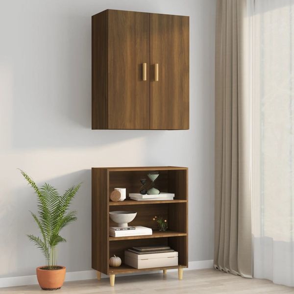 vidaXL Hängeschrank Hängeschrank Braun Eichen-Optik 69,5x34x90 günstig online kaufen