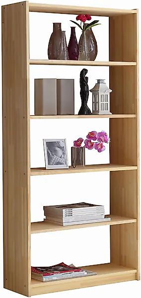 Ticaa Kinderregal Standregal in 4 Höhen von 111 - 214 cm, Kiefer günstig online kaufen