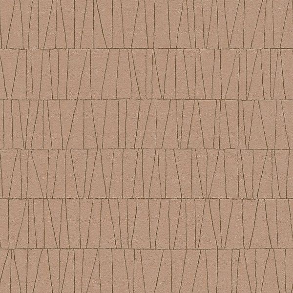 PROFHOME 395065-GU Grafik Tapete metallische Akzente Rosa Bronze 0,53 m x 1 günstig online kaufen