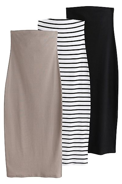 The Set Bandeaukleid The Set Gerippte Bandeau-Kleider, 3er-Pack (3-tlg) günstig online kaufen