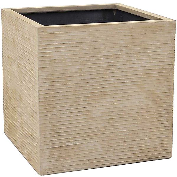 VIVANNO Pflanzkübel Fiberglas BLOCK Würfel - günstig online kaufen