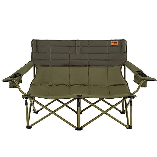Costway Campingstuhl für 2 Personen mit Gepolstertem Sitz 300 kg günstig online kaufen