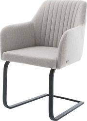 DELIFE Polsterstuhl Greg-Flex, Freischwinger flach Schwarz günstig online kaufen