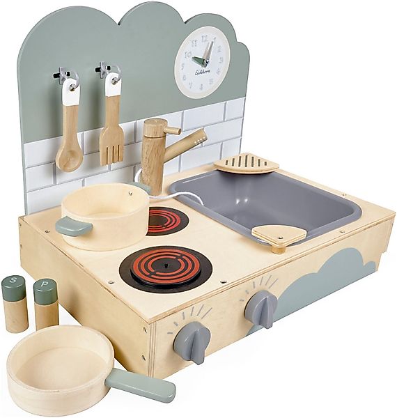 Eichhorn Spielküche kleine Tischküche Holz, Kunststoff, günstig online kaufen