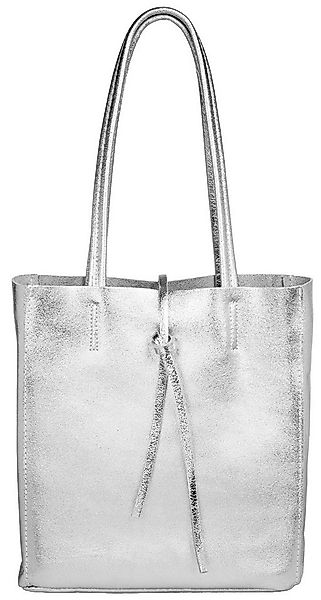 Caspar Schultertasche Mittelgroße Leder Shopper Damen Tasche - CLASSIC LINE günstig online kaufen