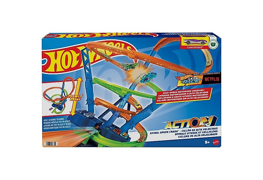 Hot Wheels Autorennbahn HJT51 - Action Crash-Spirale Autorennbahn Spielzeug günstig online kaufen