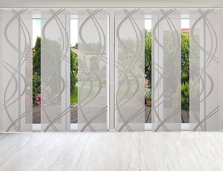 HOME WOHNIDEEN Schiebegardine TIBERIO 6er SET, günstig online kaufen