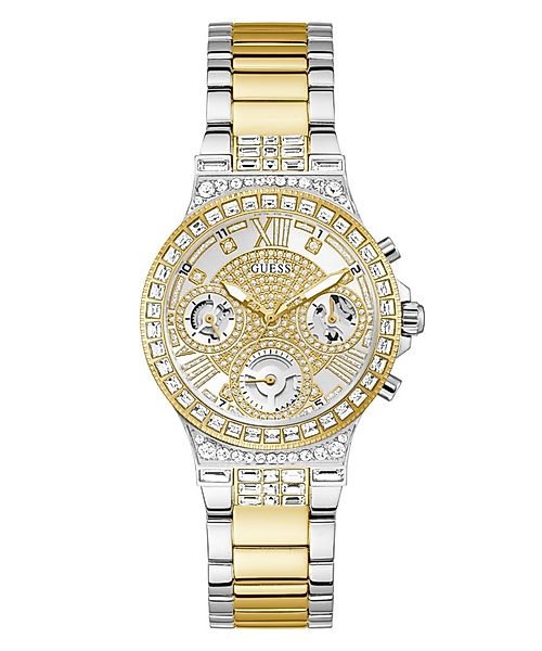 Guess Quarzuhr MOONLIGHT GW0320L7, Armbanduhr, Damenuhr, Edelstahlarmband, günstig online kaufen