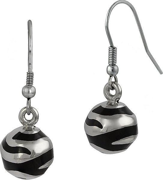 Amello Paar Ohrhänger Amello Ohrringe Edelstahl Ohrhänger Kugel (Ohrhänger) günstig online kaufen