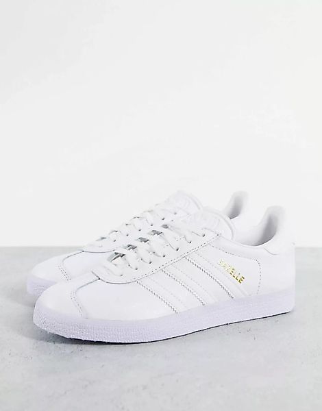 adidas Originals – Gazelle – Sneaker in Triple-Weiß günstig online kaufen