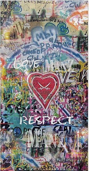 Sansibar Sylt Strandtuch Strandlaken Respect, weiches Velours, 100x180 cm, günstig online kaufen