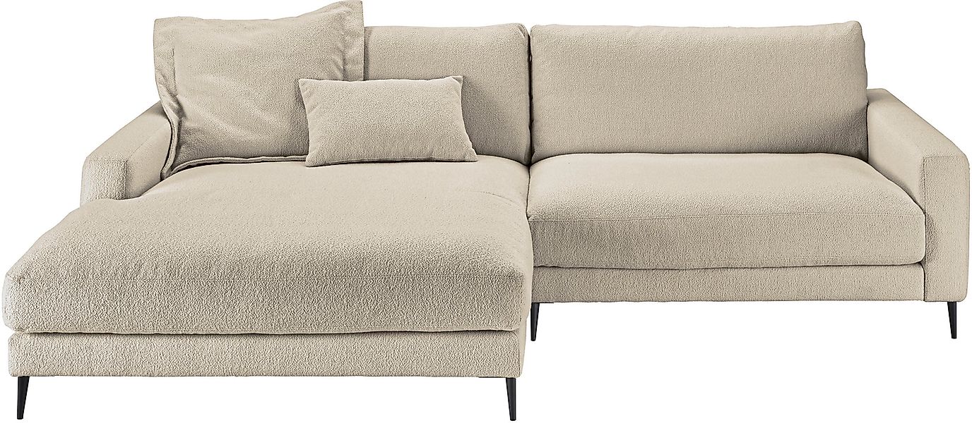 Home affaire Ecksofa »Downtown, B/T/H: 272/190/84 cm L-Form« weicher Sitzko günstig online kaufen