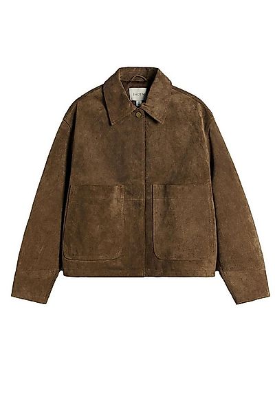 Bhoem Jackenblazer BHOEM Veloursleder-Jacke mit aufgesetzten Taschen (1-tlg günstig online kaufen