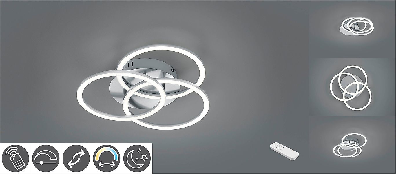 Reality Leuchten LED Deckenleuchte Circle, Memoryfunktion, günstig online kaufen
