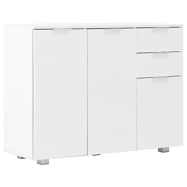 vidaXL Sideboard Hochglanz-Weiß 107x35x80,5 cm 283718 günstig online kaufen