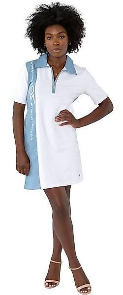 Gio Milano Sweatkleid G30-5103, mit Hemdkragen im Denimstyle abgesetzter De günstig online kaufen