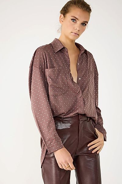 No Matter What Hemdbluse Glänzendes Steinhemd günstig online kaufen