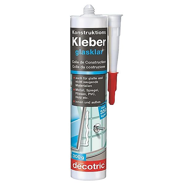 Decotric Konstruktions-Kleber 300 g Glasklar günstig online kaufen