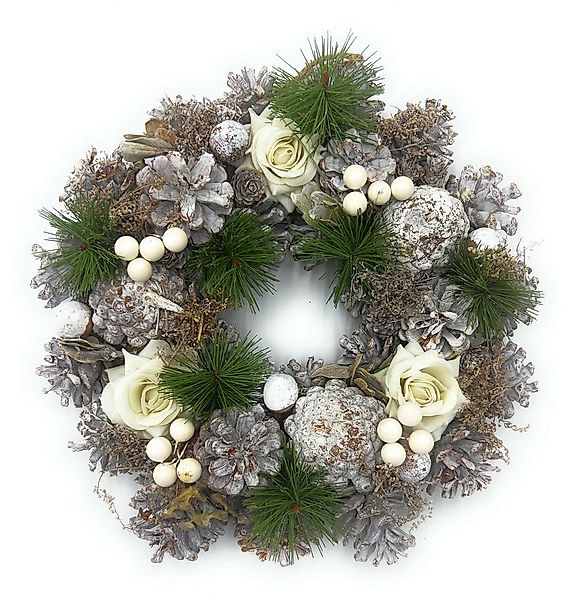 Small-Preis Dekokranz Türkranz Ø 30 cm – Handarbeit aus Zapfen mit saisonal günstig online kaufen