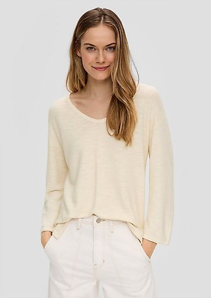 s.Oliver Strickpullover Feinstrickpullover aus Leinenmix mit günstig online kaufen