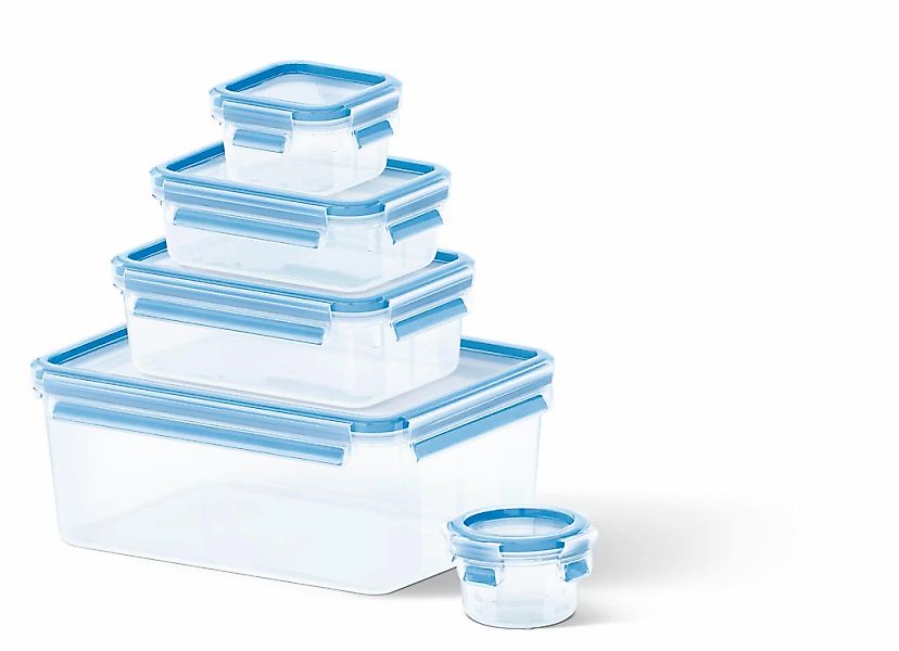 Emsa Frischhaltedose "Clip & Close" 5 Stk. tlg. (0,15+0,20+0,55+1,00+3,70L) günstig online kaufen