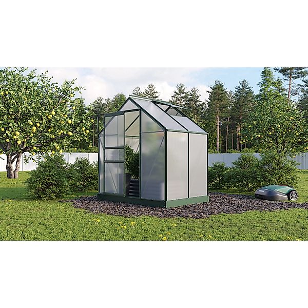 Vitavia Gewächshaus Planet 2500 Schwarz 2,5 m² inkl. Fundamentrahmen günstig online kaufen