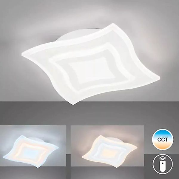 FISCHER & HONSEL LED Deckenleuchte »Gorden«, 1 flammig, Leuchtmittel LED-Mo günstig online kaufen