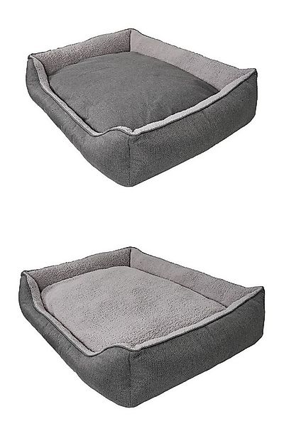 Jumeon Hundebett Erhältlich in 3 Größen (60cm, 80cm, 100cm), Plüsch Polyest günstig online kaufen