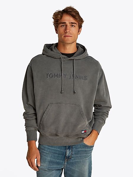 Tommy Jeans Hoodie "TJM RLX TJ LABEL HOODIE", mit großer Logostickerei günstig online kaufen