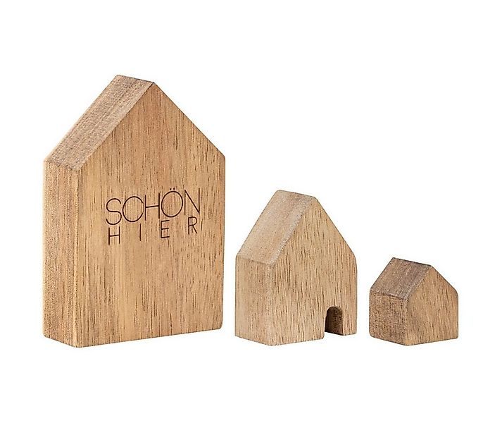 Räder Design Windlicht räder LIVING Holzhaus Set "Schön hier" Häuser 90115 günstig online kaufen