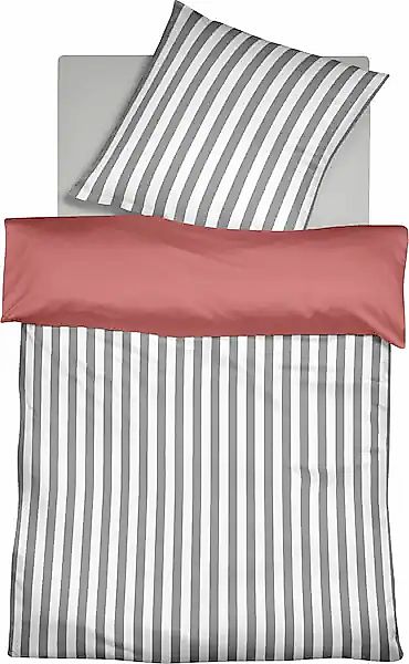 fleuresse Wendebettwäsche »Porto«, 100% Baumwolle, in Gr. 135x200, 155x220, günstig online kaufen