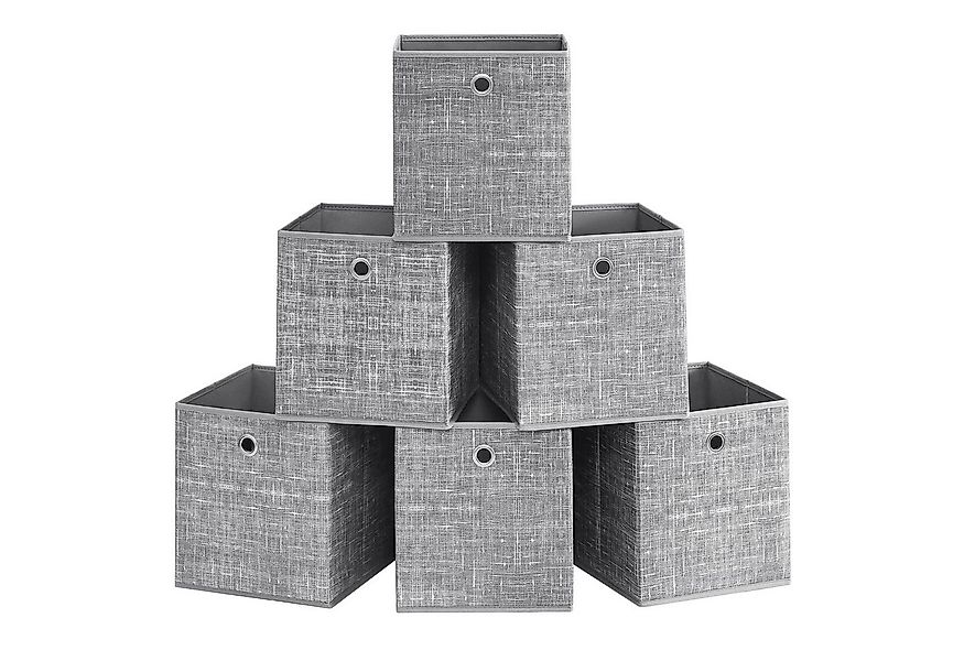 SONGMICS Aufbewahrungsbox Ordnungsboxen (Aufbewahrungsbox, 6er Set, Ordnung günstig online kaufen
