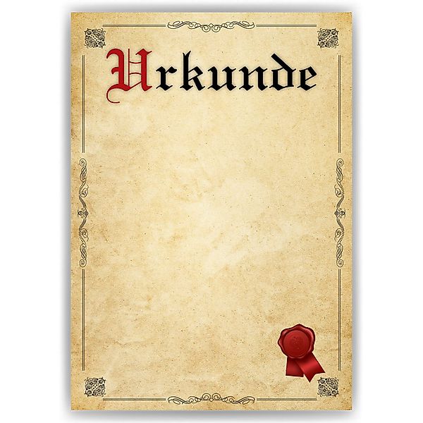 Tigerlino Poster Urkunde Blanko Geschenk Auszeichnung günstig online kaufen