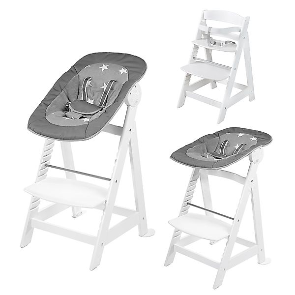roba Hochstuhl "2-in-1 Set Born Up, Little Stars" () mit Neugeborenen-Aufsa günstig online kaufen