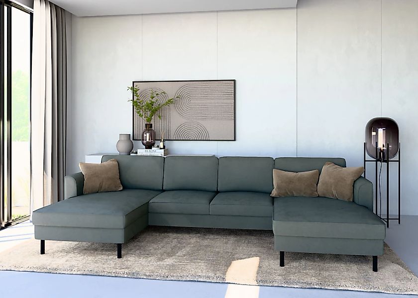 Home affaire Wohnlandschaft "Booster II, whlw. mit Schlaffunktion & Bettkas günstig online kaufen