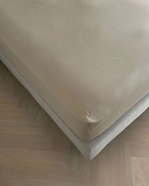 Kayori Spannbettlaken Emma, Mako-Satin, Gummizug: rundum, günstig online kaufen