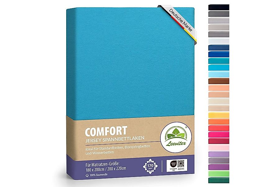 leevitex® Spannbettlaken Spannbettlaken Boxspringbett & Wasserbett Spannbet günstig online kaufen