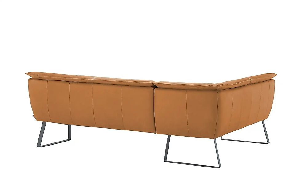 KOINOR Eckbank Leder Alino ¦ orange ¦ Maße (cm): B: 243 H: 89 T: 192.0 Bänk günstig online kaufen