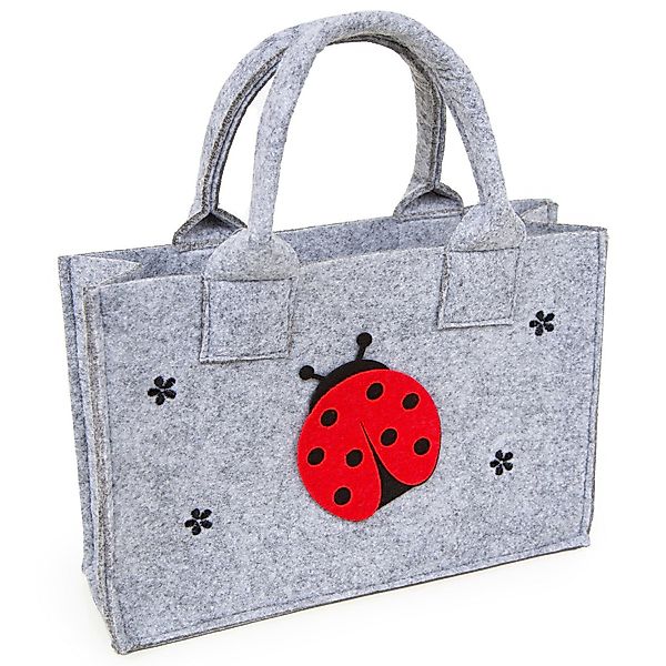 Logbuch-Verlag Dekofigur Kleine Filztasche Marienkäfer Glücksbringer günstig online kaufen
