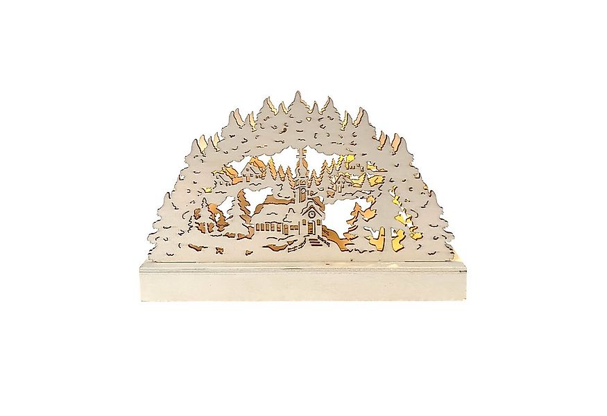 HTI-Living Schwibbogen Schwibbogen Verschneite Kirche Natur (1-tlg), Lichte günstig online kaufen