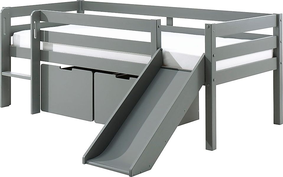 Vipack Spielbett "Pino, Kiefer massiv, mit Rolllattenrost, 2 Rollboxen, Mad günstig online kaufen