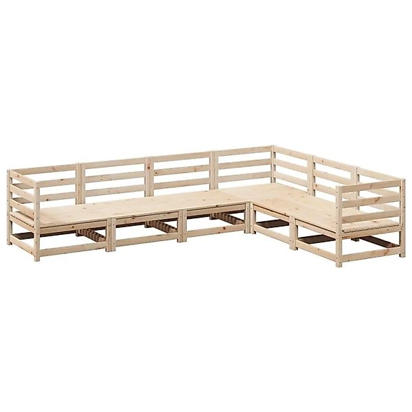 vidaXL 6-Tlg Garten-Sofagarnitur Massivholz Kiefer 3299452 günstig online kaufen
