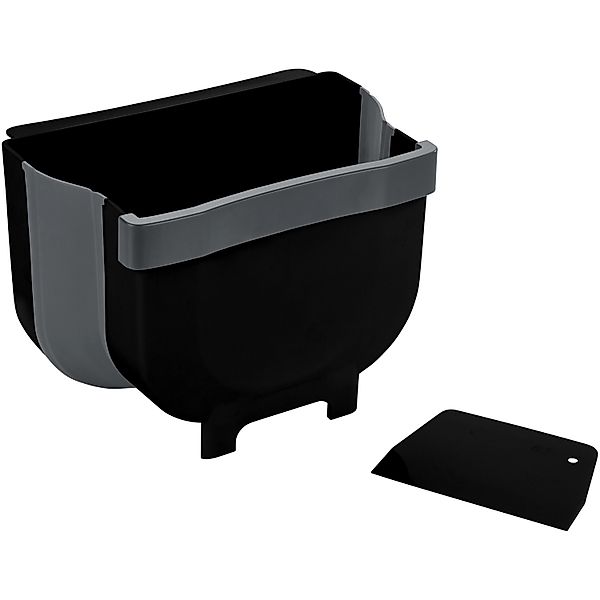 Wenko Tür-Abfalleimer Fago 5 l Black Outdoor Kitchen Schwarz günstig online kaufen