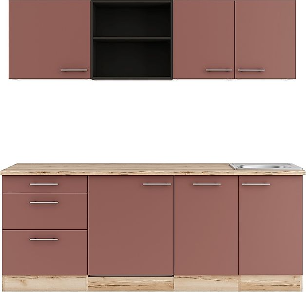 OPTIFIT Küche "Bella", Breite 210 cm, wahlweise mit E-Geräten günstig online kaufen