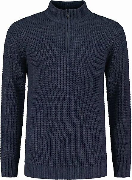 Dstrezzed Half Zip Pullover Dunkelblau - Größe M günstig online kaufen