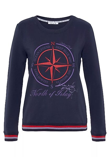DELMAO Sweatshirt, mit sportiv maritimen Druck ---NEUE MARKE günstig online kaufen