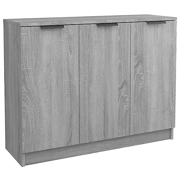vidaXL Sideboard Grau Sonoma 90,5x30x70 cm Holzwerkstoff 817025 günstig online kaufen