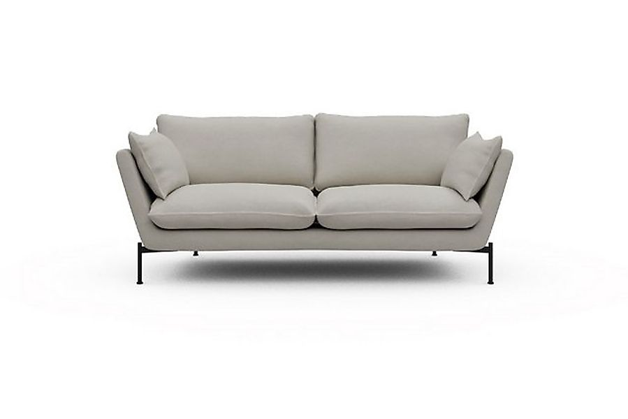 moebelfaktor Sofa Anton 2-Sitzer, schräg gestellte Armlehnen, hoher Rücken günstig online kaufen