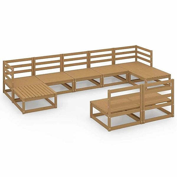 vidaXL 9-tlg Garten-Lounge-Set Massivholz Kiefer Modell 26 günstig online kaufen